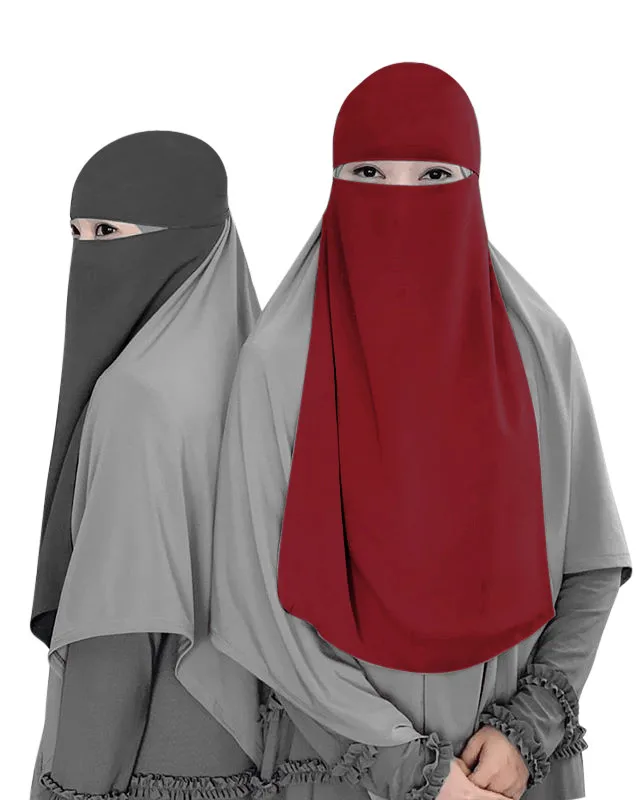 

Muslim Fashion Scarf Islamic Niqab Burqa Bonnet Hijab Cap Veil Headwear Face Cover Abaya Style Wrap Head Prayer Khimar Ramadan