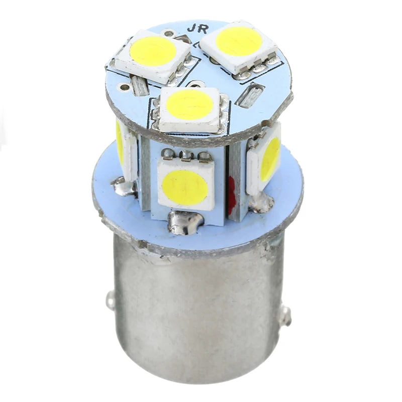 Для освещения автомобиля 1 пара DC12V BA15S R5W 1156 5050 8SMD светодиодный фонарь белый