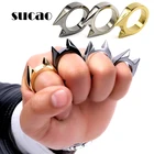 Безопасное кольцо для выживания, инструмент для повседневного использования, для самообороны, нержавеющая сталь, для защиты пальцев, латунные кольца, золотые, черные, для женщин и мужчин, оптовая продажа
