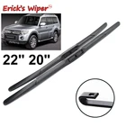 Щетки стеклоочистителя Erick's для Mitsubishi Pajero MK4, V80, лобовое стекло 2007-2015, переднее стекло 22 