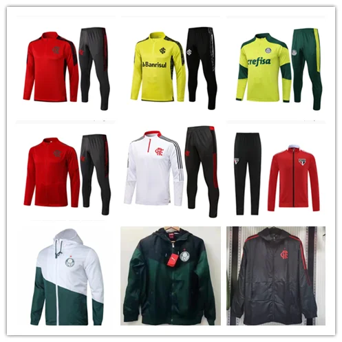 

2021 22 Flamengo football tracksuit Maillot De Foot Vestes Palmeiras training suit Internacional Sleeve jogging Surveteme Jacket