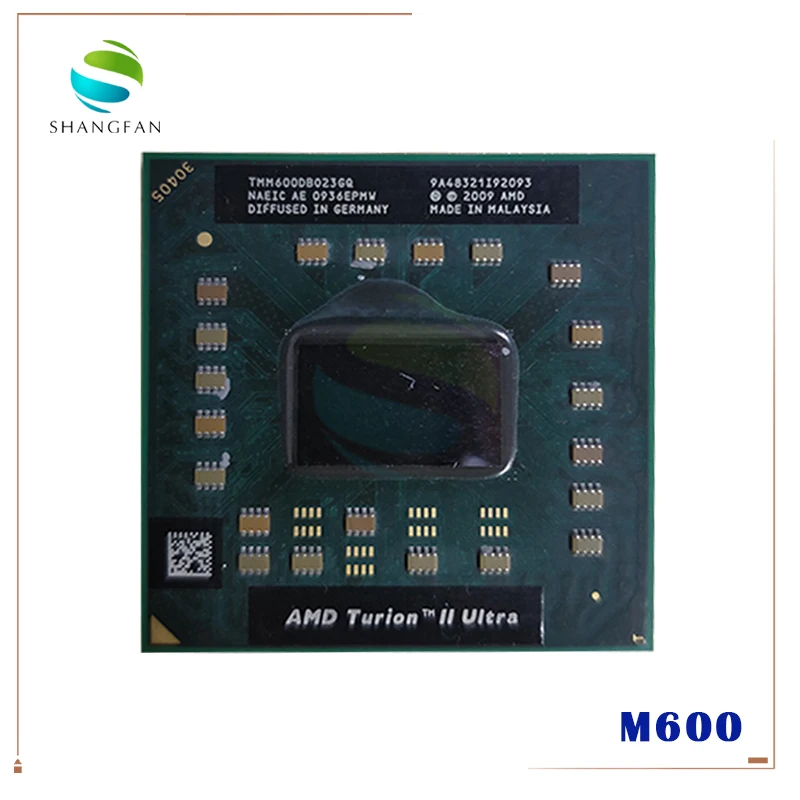 AMD Turion II Ультра двухъядерный мобильный TMM600 M600 TMM600DBO23GQ 2 4G 2M процессор latop разъем