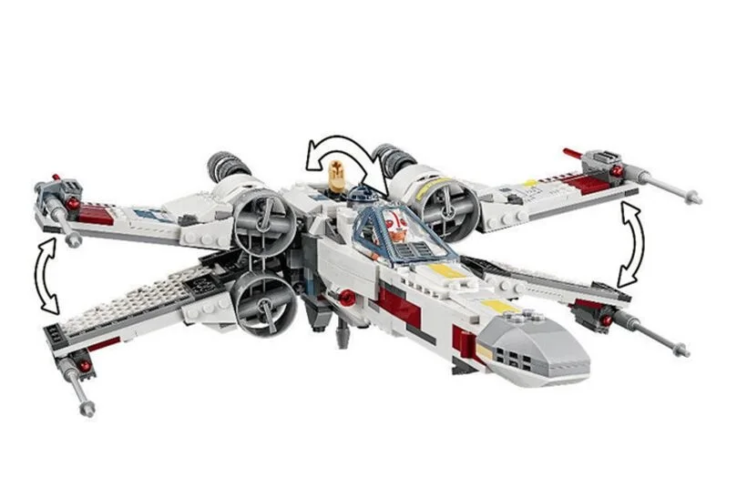 05145 Звездные войны Poe X-Wing Fighter строительные блоки кирпичи Звездные фигурки модель истребитель игрушки для детей Совместимые 75218