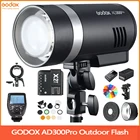 Внешний фонарик GODOX AD300Pro 300Ws TTL 2,4G 18000s HSS Flash Strobe 0,01-1. Стандартное время перезарядки для Canon Nikon Sony Fuji Olymp