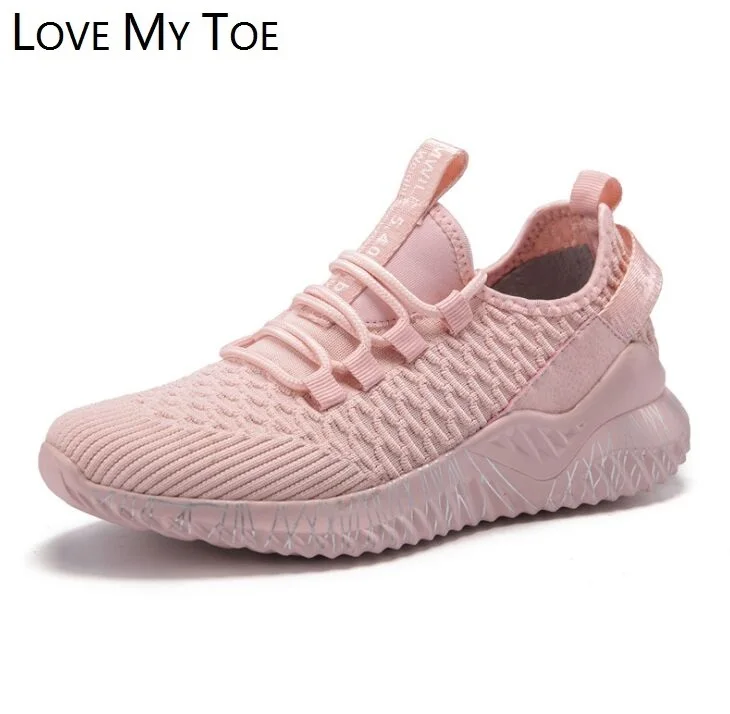 Женские сетчатые кроссовки повседневные дышащие на платформе спортивная обувь