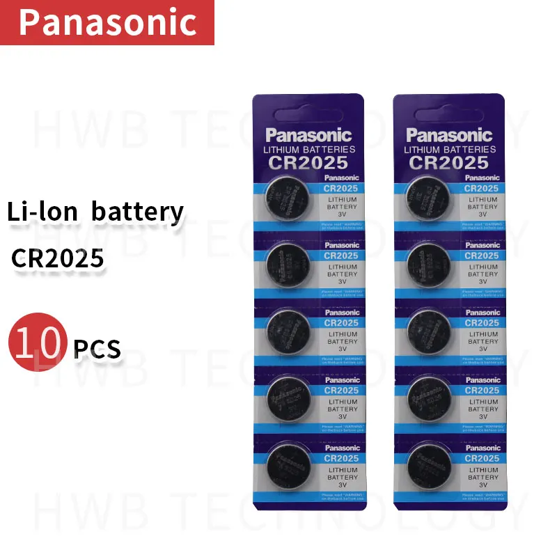 10 шт. бренд для PANASONIC cr2025 ECR2025 BR2025 DL2025 KCR2025 LM2025 3 в кнопочные батарейки для часов