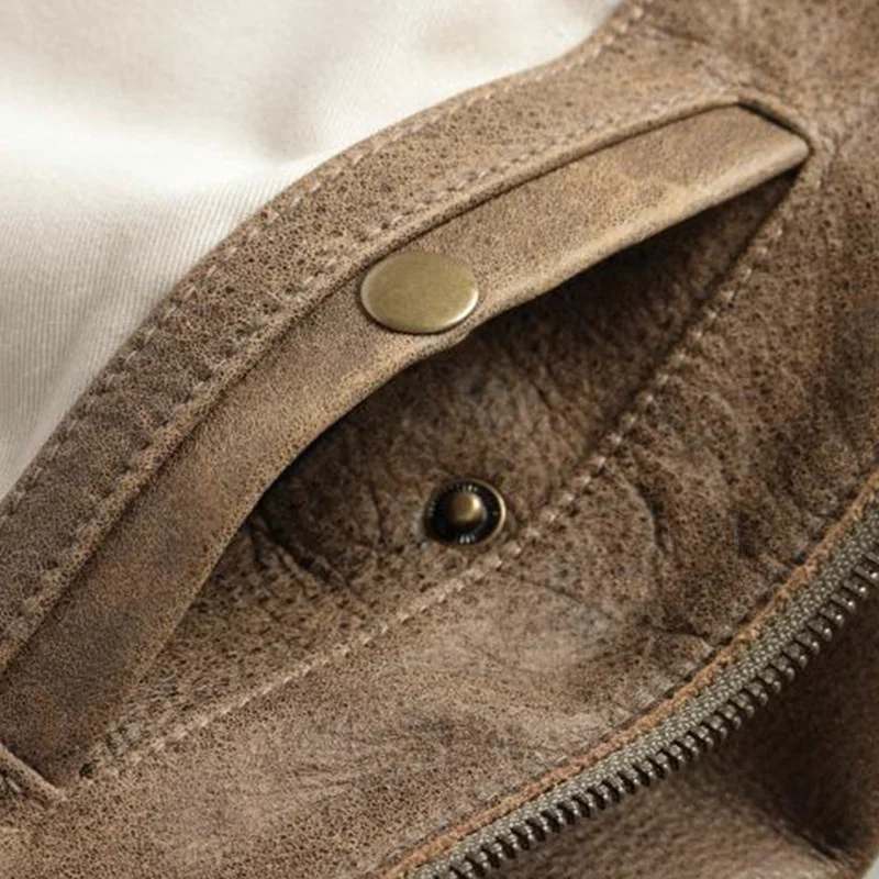 

2021 Light Brown Military Style Genuine Pilot Leather Jacket Men Plus Size 3XL Real Cowhide Autumn Slim Fit Aviation Coat