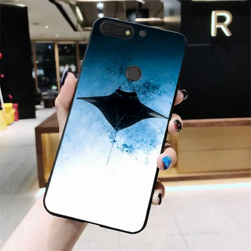 

Manta Ray Paint Phone Case For Huawei Honor 7C 7A 8X 9X 8A 10i 20lite 10 9lite 10lite 20 8C 8S 7S 9A 10X lite
