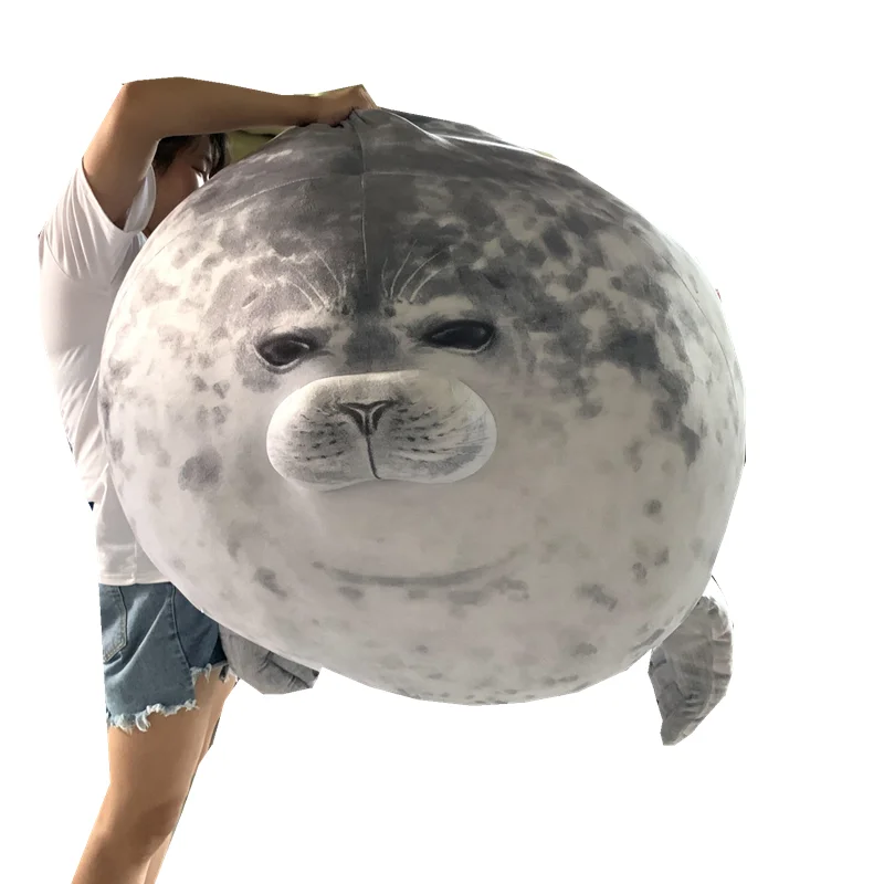 Большой размер милая плюшевая игрушка тюлень Реалистичная набивная морской мир