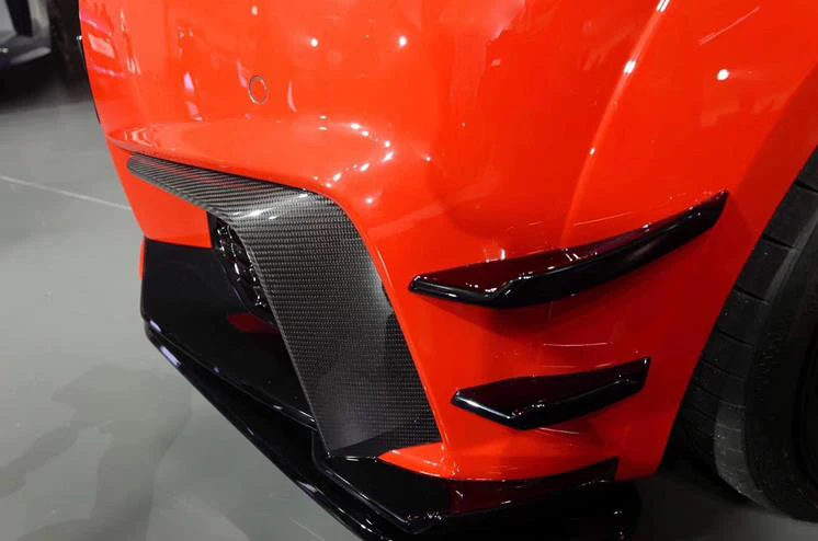 Для Audi TTRS углеродное волокно переднего бампера плавники Bumnper Aaccessoires