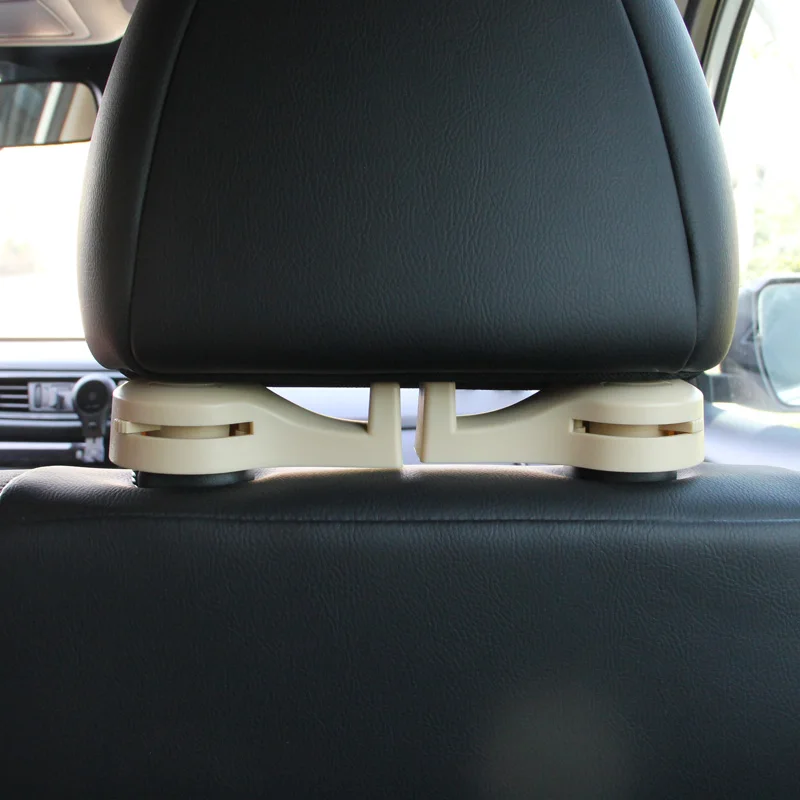 1 Pair Car Headrest Hook Invisible Auto Hanger for Grocery Bag Rotary Seat Back Multi-function Storage Accessory | Автомобили и