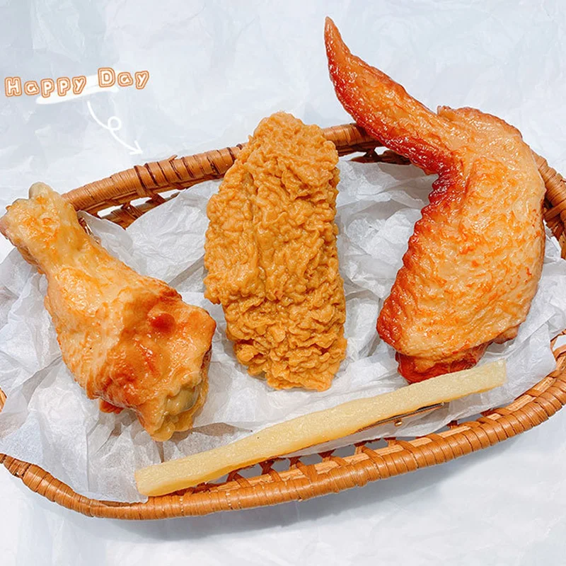 

Roasted Chicken Legs Chicken Wings Hair Clips Net Celebrity Ins Side Clips Simulation Food Funny Hair Accessories Hairpin