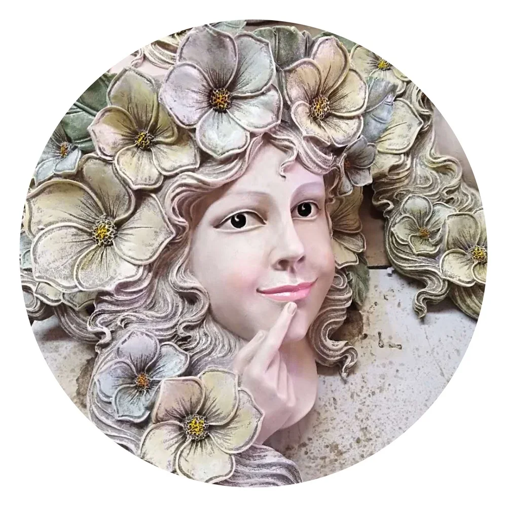 Западная богиня каучуковые настенные вазы поделки цветочные горшки украшения