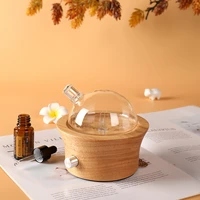 mute essential oil diffuser glass aromatherapy air humidifier wood grain aroma diffuser glass aroma diffuser for home office