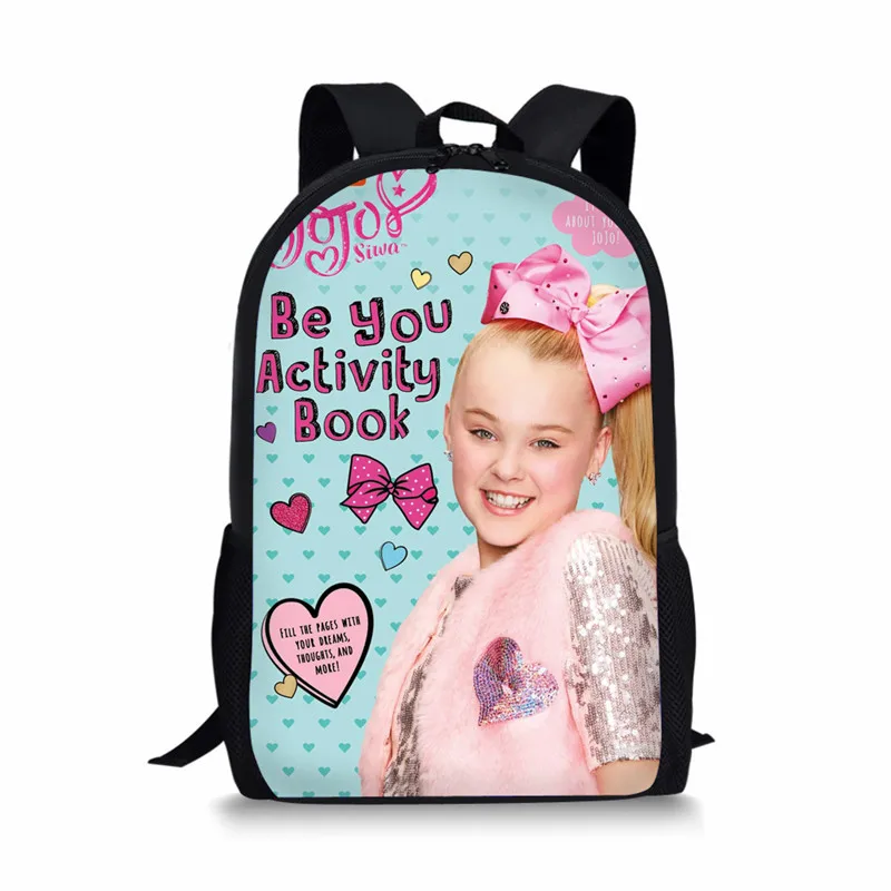 as pictures ThiKin 3 шт./компл. школьная сумка комплект суперзвезда JOJO Siwa Девушка Рюкзак Школьные сумки для подростков мальчиков студентов школьная сумка Back - Цвет: as pictures