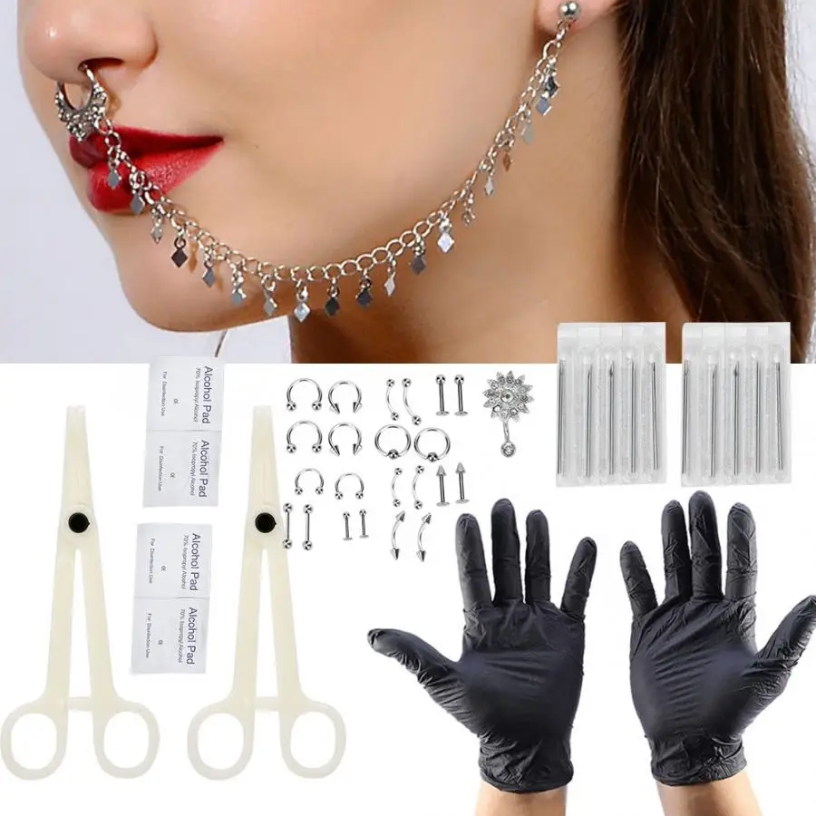 Новое поступление кольца для пирсинга в виде подсолнуха Одноразовые Аксессуары