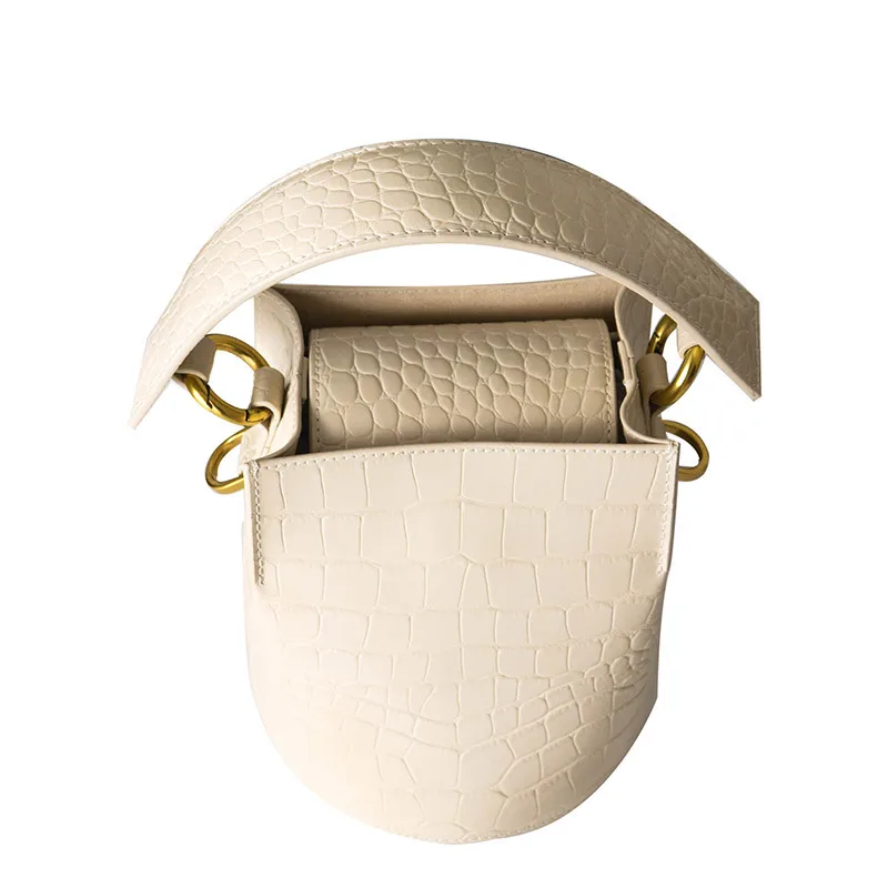 

Cowhide shoulder bag satchels 2020 new bucket bag women messenger western style retro portable exquisite personality fashion