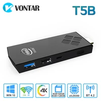vontar t5b portable mini pc intel z8350 quad core 8gb 128gb windows 10 pc stick with hd wifi bt4 2 mini computer 4gb 64gb