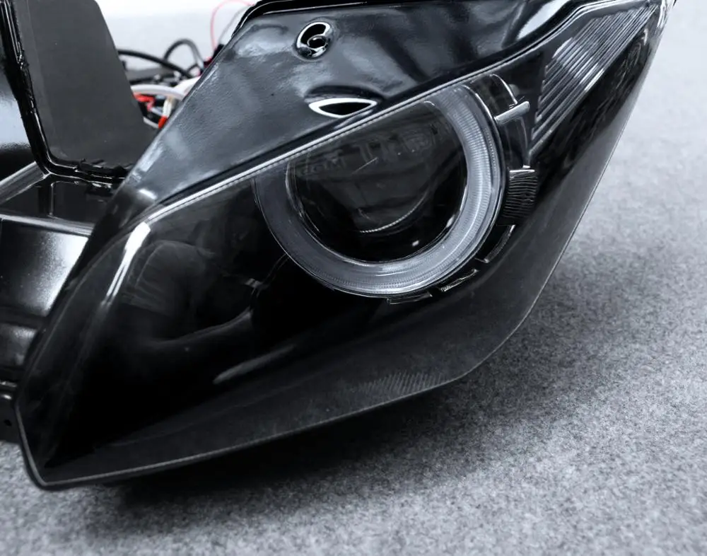 Ангел глаз HID проектор мотоцикла фара в сборе для Kawasaki Ninja 300 250 2013-2018 Ninja250 Ninja300 EX300