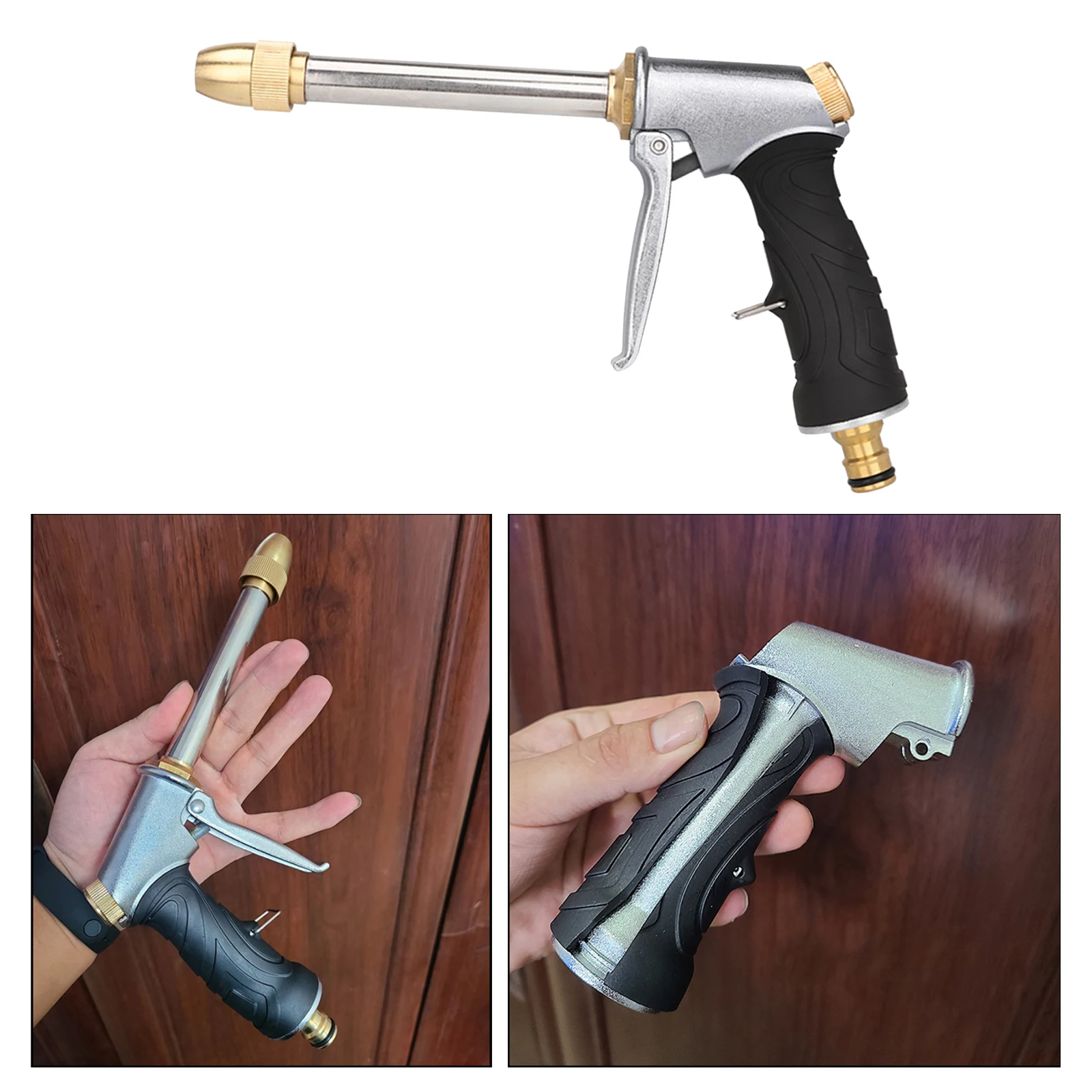 Купить Портативный пистолет для мойки автомобиля под давлением, медная насадка для мойки крыши автомобиля