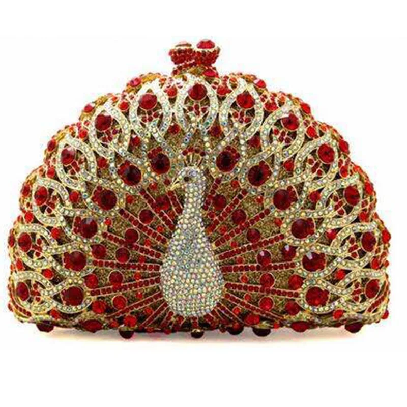 Сумка женская вечерняя с цепочкой и кристаллами разноцветная сумочка-клатч со