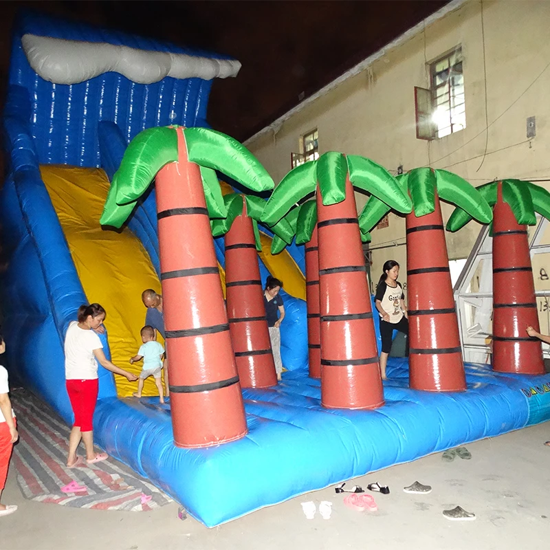 Коммерческие ПВХ надувная горка игровая площадка надувной батут замок шлепанцы