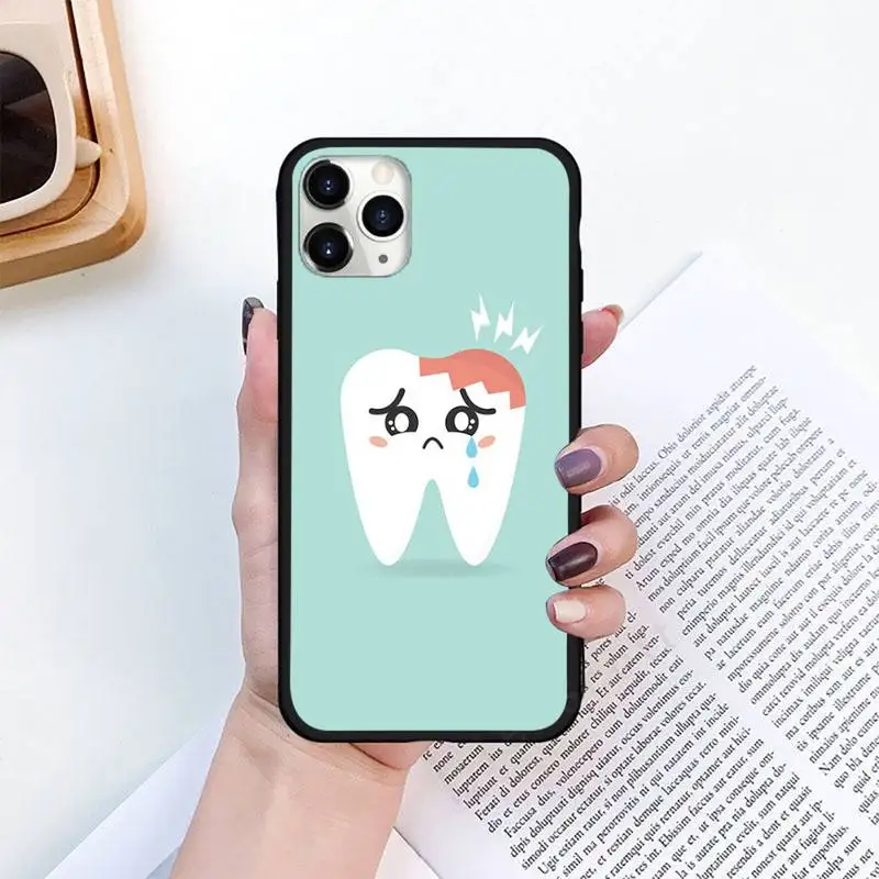 

Dental dentist tooth decay Phone Case for iPhone 11 12 pro XS MAX 8 7 6 6S Plus X 5S SE 2020 XR mini