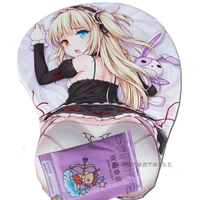 pinktortoise mousepad carton 3d breast mousepad silicone wrist rest japan anime kobato hasegawa sex decor chest mice mat