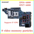 Оригинальная материнская плата 665341-001 для HP pavilion DV6 DV6T DV6-6000 DV6-6000 с 8 видеопамятью GPU 100% test OK