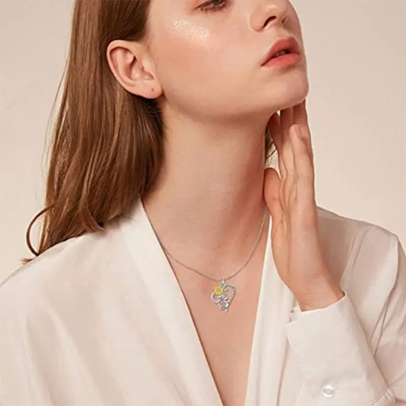 Женское ожерелье с подвеской Ты мой Солнечный свет цепочка кулоном в виде