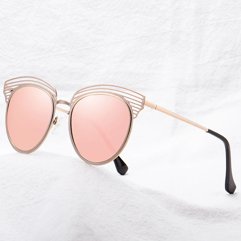 Fashion Stainless Steel Sunglasses Female Models Multi-color Metal Round Polarized Sun Glasses UV400 Trend Driving Shades 151 | Аксессуары