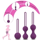 Медицинские силиконовые шарики Кегеля, устройство для укрепления мышц влагалища, шарики для безопасного вагинального массажа для женщин