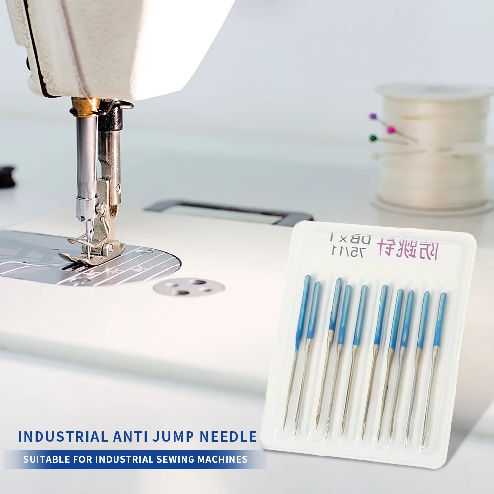 

10pcs 38mm Anti-skipping Needles Elastic Cloth Industrial Sewing Machine Accessories Anti Jumping Home Needlework