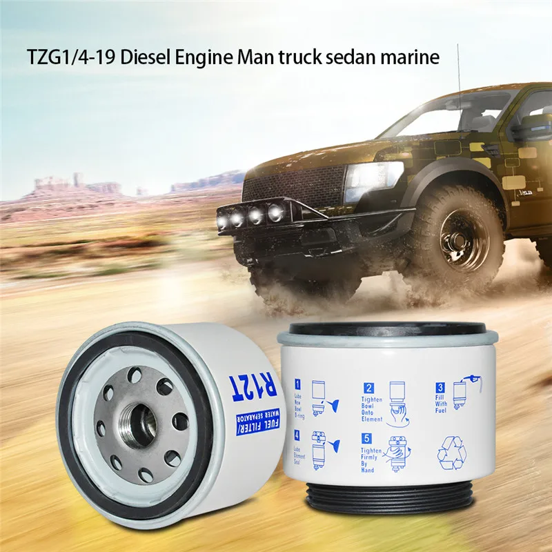 R12T топлива/воды сепаратор фильтр дизельный двигатель для Racor 140R 120AT S3240 NPT ZG1/4-19 Автозапчасти полный комбо