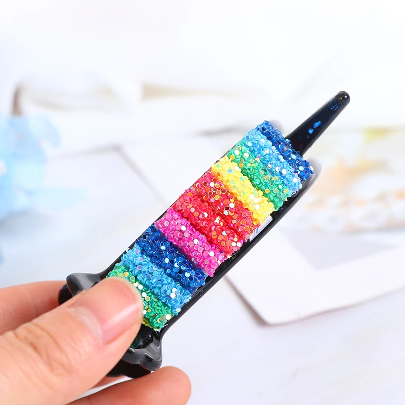 

Korean Rainbow Hair Clips Big Crabs For Ponytail Bun Hair Clamps Candy Color Hairpin Accessories Fashion Headdress Gifts