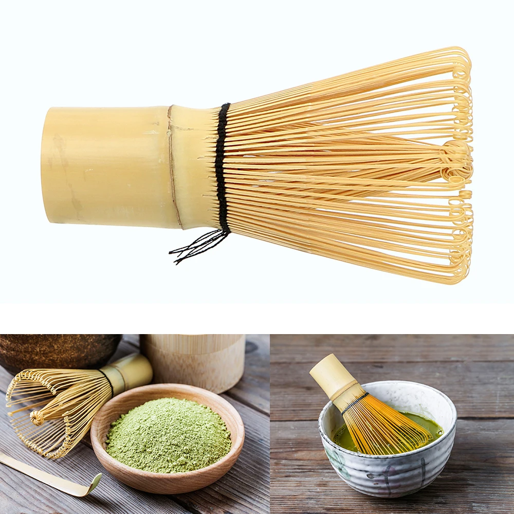 

100 Matcha Green Tea Powder Whisk Tea Tool Teaware Japanese Ceremony Bamboo Chasen Kitchen Accessories Tea Brush