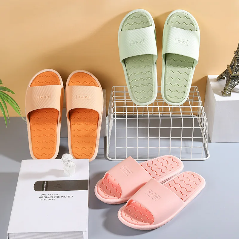 

Women Slippers Durable Couple Slippers Home Bathroom Women Slippers Candy Color Adult Slippers Wear Beach Couple Shoes