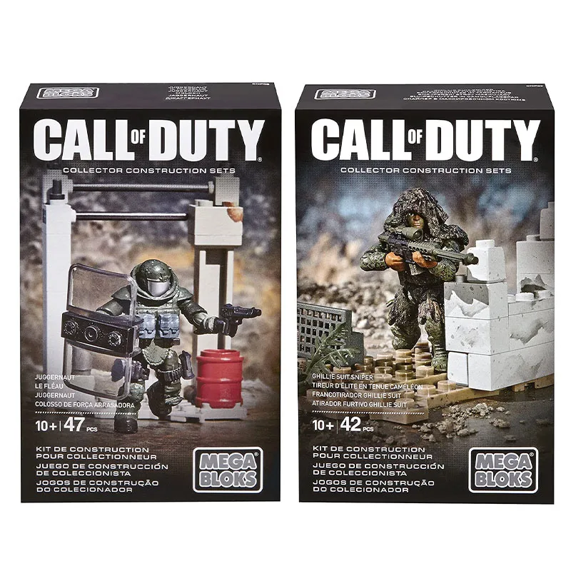 

Mega Bloks Call of Duty Ghillie Suit Sniper Kit uggernaut Kit CNF08 CNF09 Collector Construction Sets Gifts for Children Adults