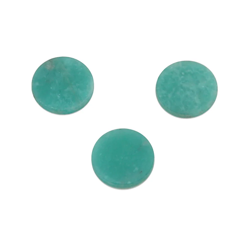 

5 шт. натуральный камень подлинный Перу Амазонит диск кабошон плоский круглый 8/10/12/20 мм для изготовления ювелирных изделий Кольцо Серьги сде...