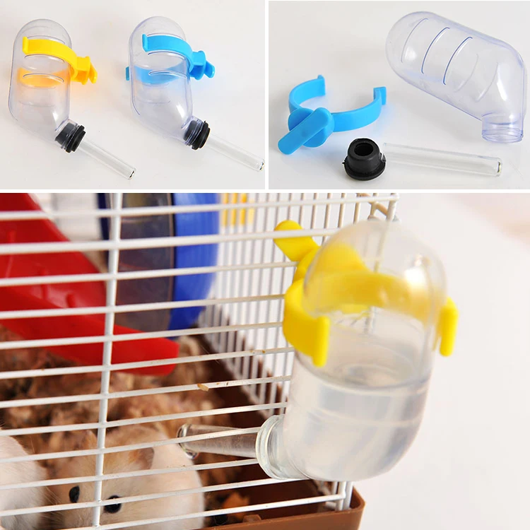 Hamster Waterer Mouse Water Leak Stoppage Pet Cage Bottle Animal Dishes | Дом и сад