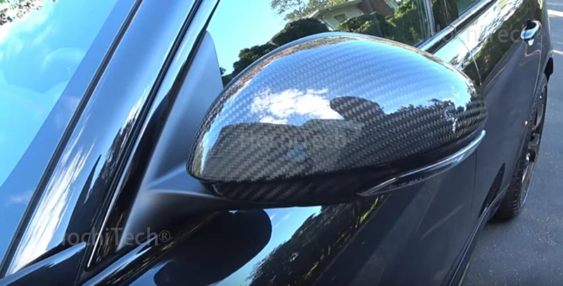 True зеркало заднего вида из углеродных волокон маска для Alfa Romeo стельвио Замена Высокое качество зеркальное покрытие из углеродного волокна