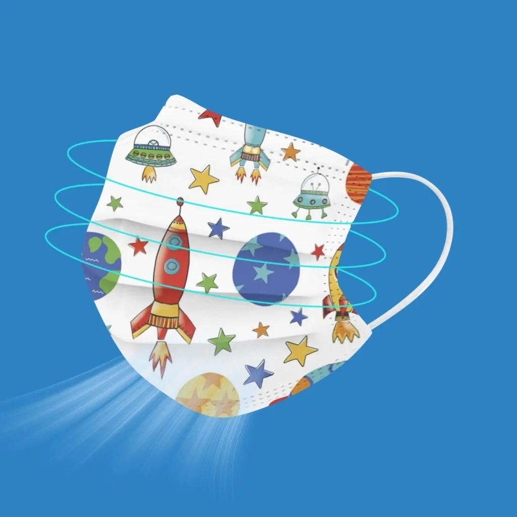 Ушная маска для детей одноразовая мультяшная высокоэффективная фильтрация 3