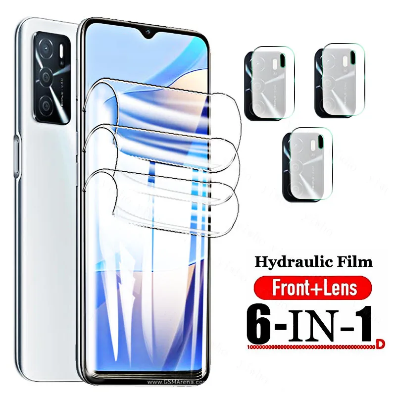 

Screen Protector for Oppo A16 A15 HD Front Hydrogel Protective Camera Tempered Glass on For Oppo A94 A74 A54 5G Appo A 16 Safty