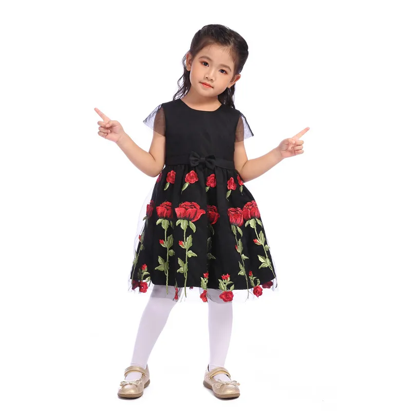 Платье для девочек детская повседневная одежда модное милое праздничное платье