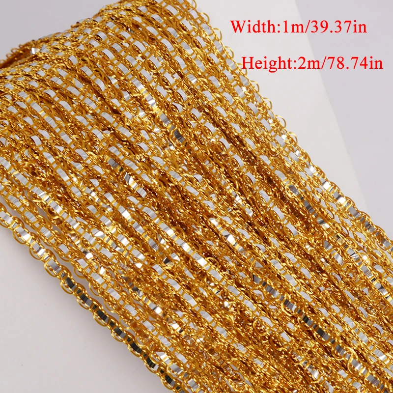 

100*200cm String Curtain Shiny Tassel Line Curtains Window Door Divider Drape Living Room Decor Valance Decorative Hot Sold