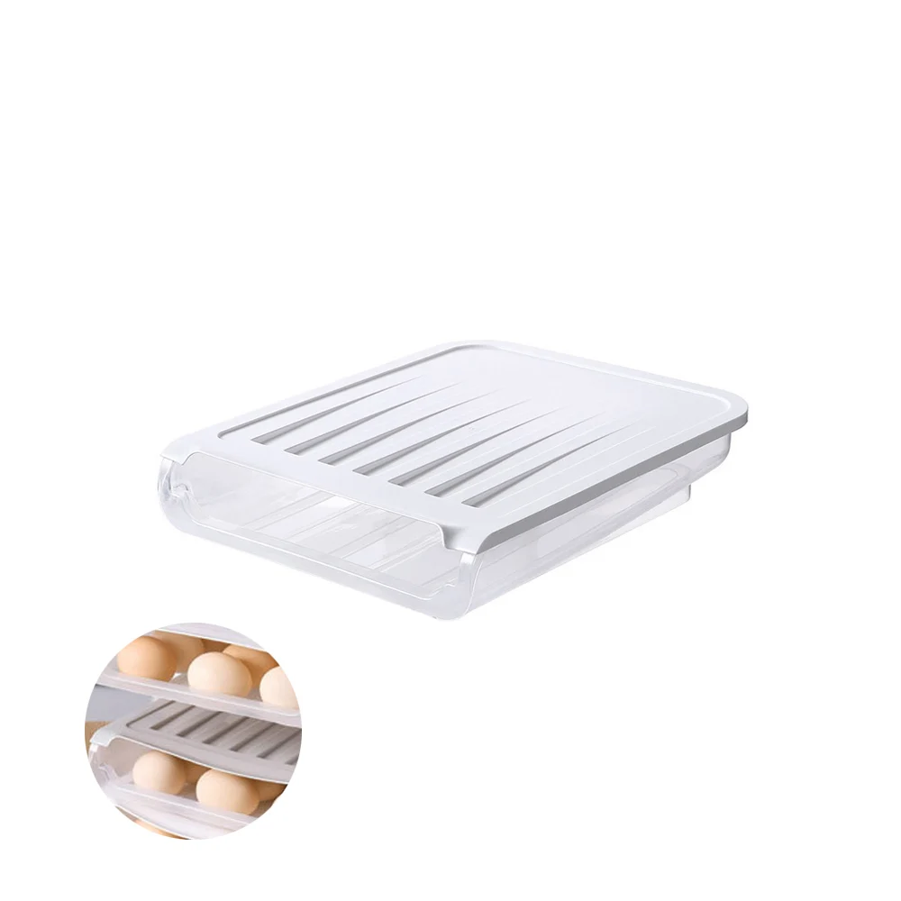 

HPDEAR Transparent Plastic Egg Storage Holder, Accommodate 18 Eggs, for Stores Eggs.
