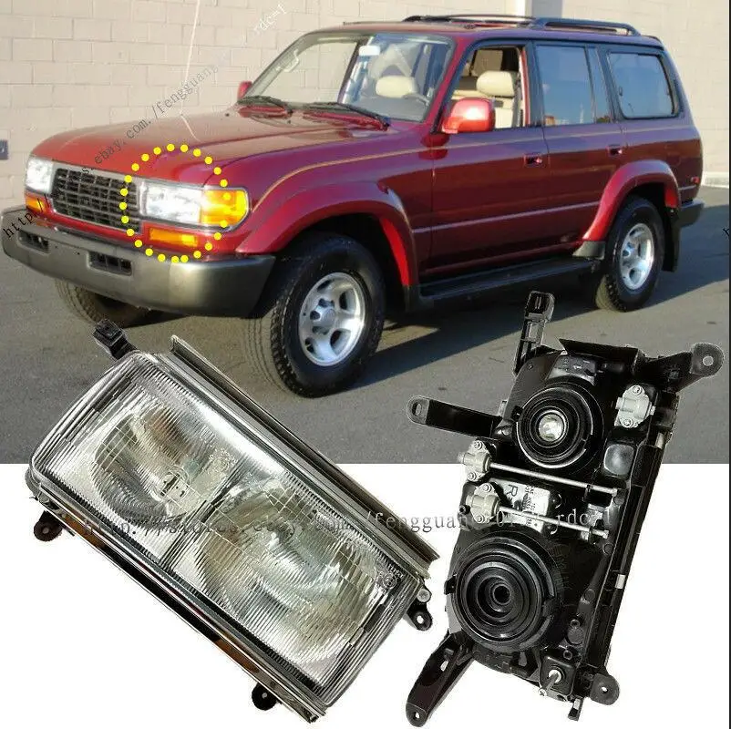

Для Toyota Land cruiser LC80FJ80 FZJ80 1990-1997 1 шт. крышки фар без лампы (FR)