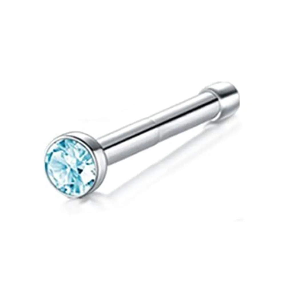 Кольца для пирсинга носа 20 Калибр шпильки бриллиантовые серьги ювелирные