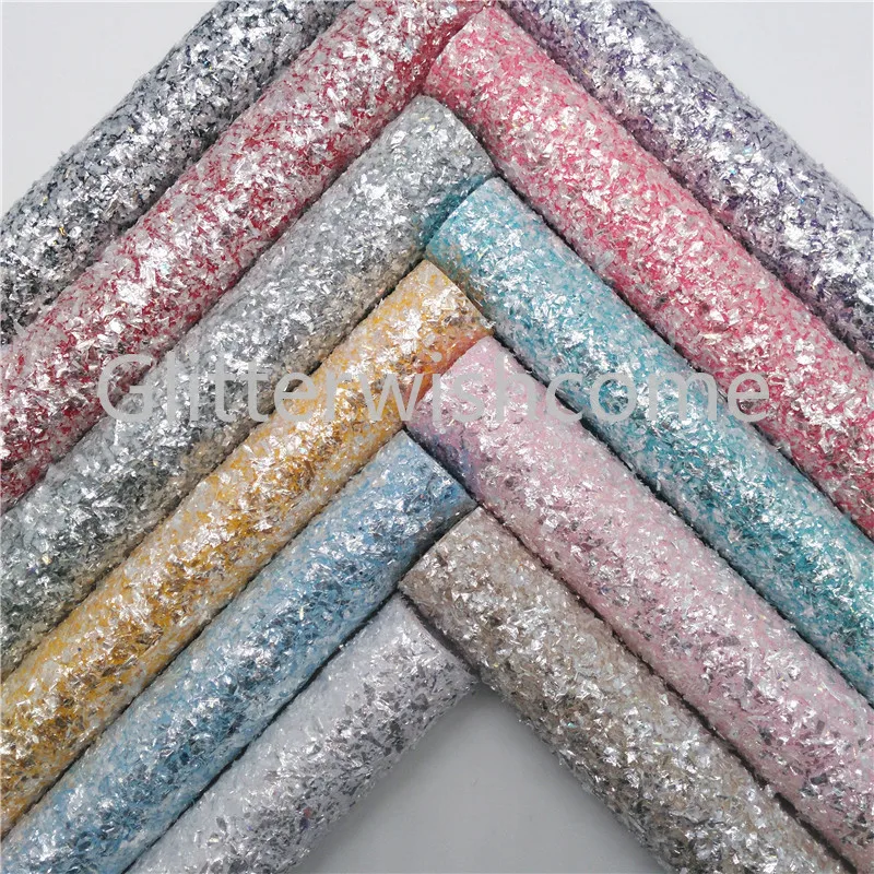 Glitterwishcome 21X29 см A4 размер винил для бантов Tissel блестящая ткань, пастельный цвет блестящий кожаный лист для бантов, GM547A