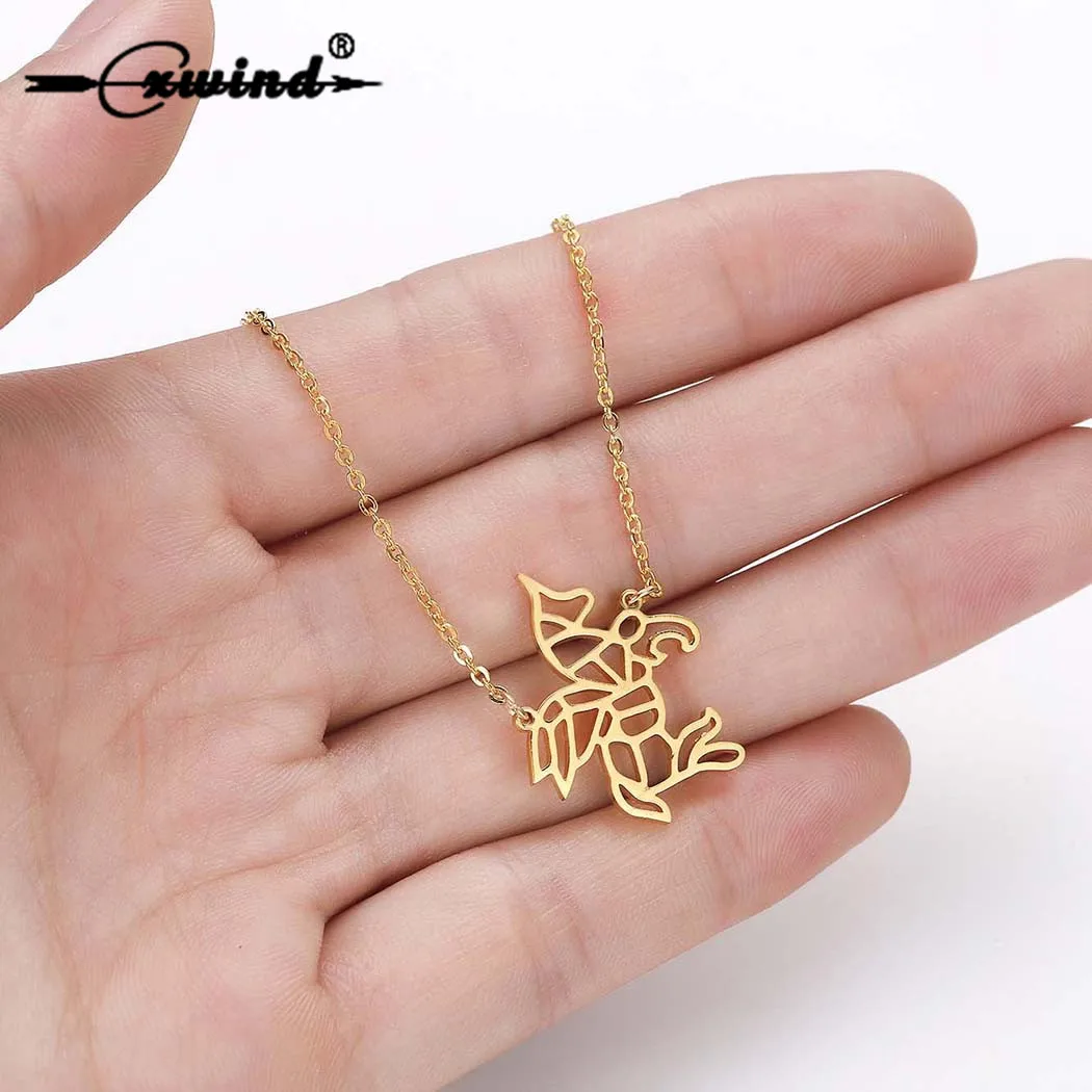 Cxwind модные подвески ювелирные изделия из нержавеющей стали ожерелье с изящным